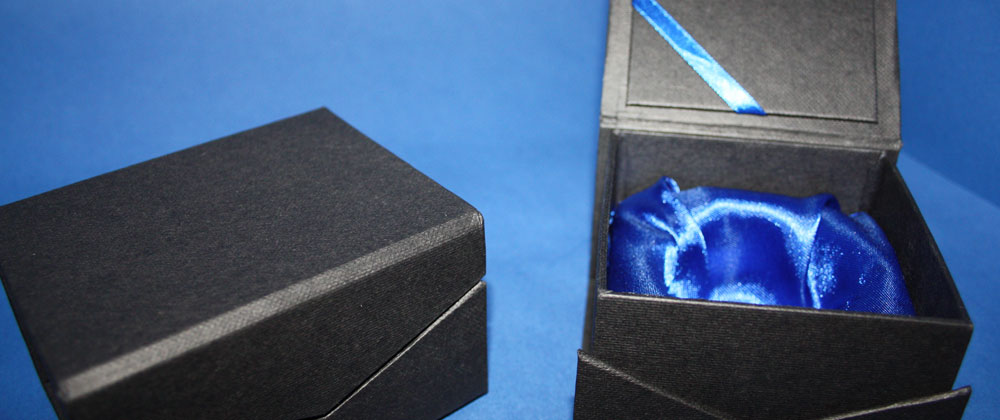 gift boxes, blue interior