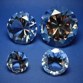 diamonds, different sizes