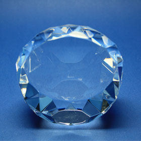 round shape, diamond-like